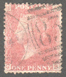 Great Britain Scott 33 Used Plate 165 - GB - Click Image to Close